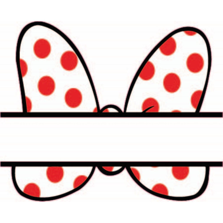 Design With Vinyl Minnie Mouse Bow Vinyl Wall Decal Wayfair